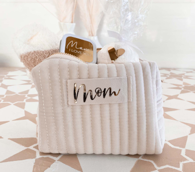 Mom Velvet Makeup Bag Gift Set